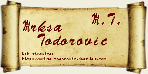 Mrkša Todorović vizit kartica